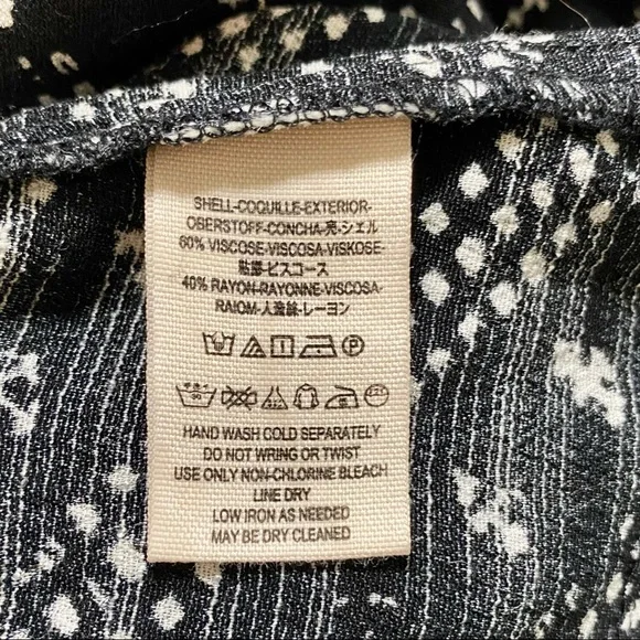 FREE PEOPLE NWT Crinkle Look Through Top in Black Combo Size Small - Picture 9 of 9